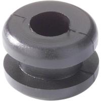 HellermannTyton HV1201B-PVC-BK-N1 Kabeldoorvoering Klem-Ø (max.) 4 mm Plaatdikte (max.) 2.5 mm PVC Zwart 1 stuk(s) - thumbnail