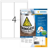 Etiket HERMA 9539 99.1x139mm weerbestendig wit 160stuks - thumbnail