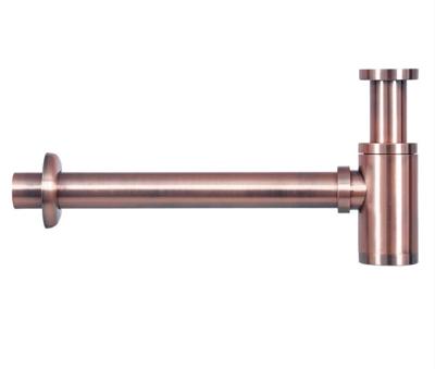 Differnz Differnz sifon met muurbuis - rood koper