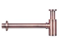 Differnz Differnz sifon met muurbuis - rood koper - thumbnail