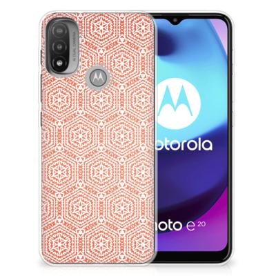 Motorola Moto E20 | E40 | TPU bumper | Pattern Orange