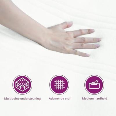 Boxspring met matras kunstleer cappuccinokleurig 90x190 cm - thumbnail