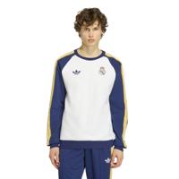 adidas Real Madrid Originals Crew Sweater Wit Donkerblauw Lichtoranje - thumbnail