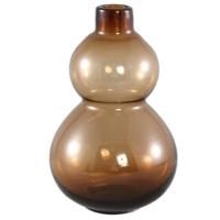 PTMD vaas kato glas amber 27 cm | 2 stuks - thumbnail