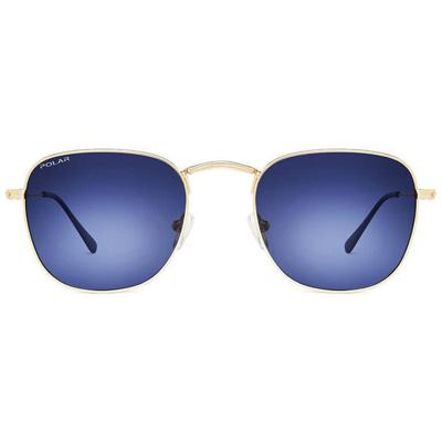 Polar zonnebril Detroit gepolariseerd Cat. 4 RVS goud/blauw