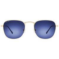 Polar zonnebril Detroit gepolariseerd Cat. 4 RVS goud/blauw - thumbnail
