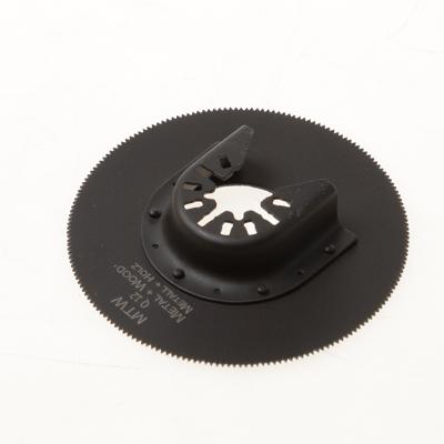 Zaagblad rond BIM 80mm voor onder andere hout en metaal, type Q12, met universele aansluiting Zaagblad rond BIM 80mm voor onder andere hout en metaal, type Q12, met universele aansluiting