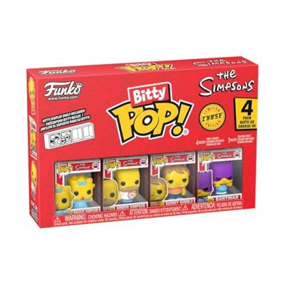 The Simpsons Funko Bitty Pop! 4-Pack: Maggie Simpson / Homer Simpson / Barney Gumble / Chase Figuur The Simpsons Funko Bitty Pop! 4-Pack: Maggie Simpson / Homer Simpson / Barney Gumble / Chase Figuur
