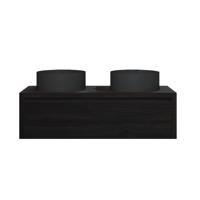 Badkamermeubelset Gliss Ares 140 cm Met Waskom Charcoal - thumbnail