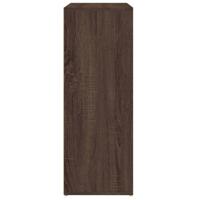 Dressoir 60x31x84 cm bewerkt hout bruin eikenkleur - thumbnail