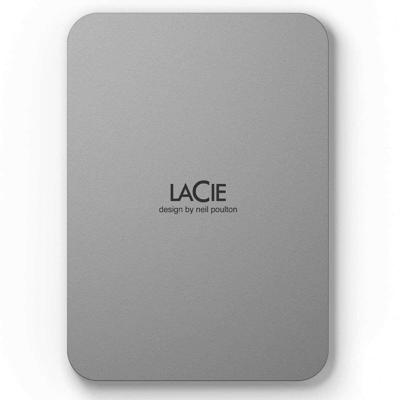 LaCie Mobile Drive 4TB v2 USB-C Moon Silver w/Rescue