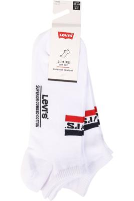 Levi's Low Cut Sprtwr Logo White 2-Pack-43/46