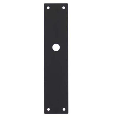 Schild renovatie rechthoekig 250 x 55mm x 2mm blind RVS mat zwart
