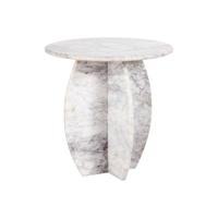 Richmond Ronde Bijzettafel 'Holmes' Marmer, 50cm - thumbnail