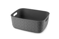 Curver Softex opbergmand M 12,5 liter antraciet - thumbnail