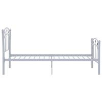 Bedframe met voetbaldesign metaal grijs 90x200 cm - thumbnail