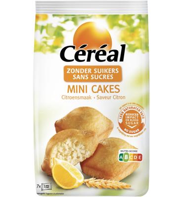 Cereal Mini cakes met citroensmaak zonder suikers 196 Gram