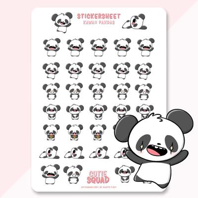 CutieSquad Stickervel - Kawaii Panda's