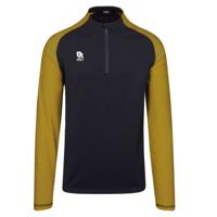 Robey RS3004 Performance Half-Zip Top - Black/Yellow - 140 - thumbnail