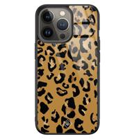 iPhone 13 Pro glazen hardcase - Jungle wildcat - thumbnail