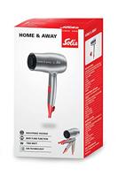 Solis 3791 Home & Away Reisfhn Haardroger Zwart - thumbnail