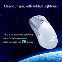 Asus ROG Gladius III Wireless AimPoint Gaming-muis Radiografisch, Bluetooth, USB Optisch Zwart 6 Toetsen 36000 dpi Verlicht - thumbnail