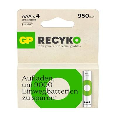 GP ReCyko Oplaadbare AAA batterij (potlood) NiMH 950 mAh 1.2 V 4 stuk(s)