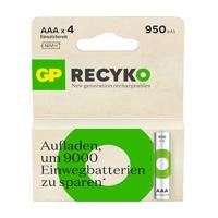 GP ReCyko Oplaadbare AAA batterij (potlood) NiMH 950 mAh 1.2 V 4 stuk(s) - thumbnail