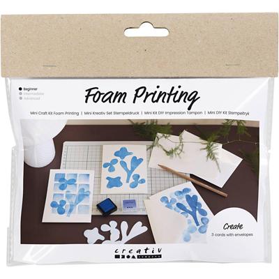 Creativ Company Mini hobbyset foam druk, kaart met dessin, wit, off white, 1 doos Creativ Company Mini hobbyset foam druk, kaart met dessin, wit, off white, 1 doos