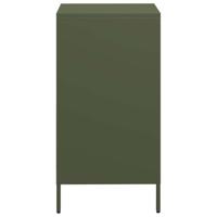Dressoir 35x39x73,5 cm koudgewalst staal olijfgroen - thumbnail