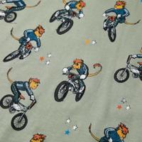 Kinderpyjama met korte mouwen 116 lichtkaki - thumbnail