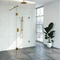 Inloopdouche Compleet Just Creating Profielloos 100x120/30 cm Reversed Goud Sanitop - thumbnail