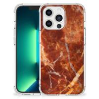 iPhone 13 Pro Max Anti-Shock Hoesje Marmer Bruin - thumbnail