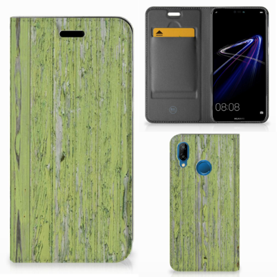 Huawei P20 Lite Book Wallet Case Green Wood Huawei P20 Lite Book Wallet Case Green Wood