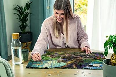Puzzel Ravensburger Familie wolf in het bos 1000 stukjes Puzzel Ravensburger Familie wolf in het bos 1000 stukjes