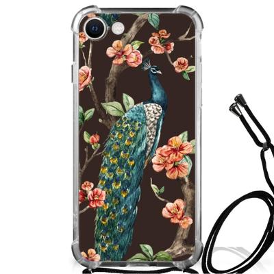 iPhone SE 2022 | 2020 | 8 | 7 Case Anti-shock Pauw met Bloemen iPhone SE 2022 | 2020 | 8 | 7 Case Anti-shock Pauw met Bloemen
