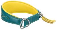 TRIXIE HALSBAND HOND ACTIVE COMFORT VOOR WINDHONDEN LEER PETROL 33-42X6 CM - thumbnail