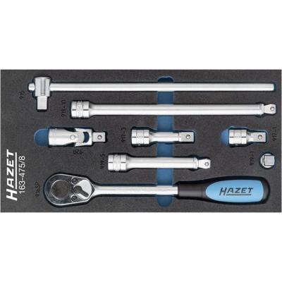 HAZET Dopsleutelset 163-483/33 - 3/8 inch (10 mm) vierkant hol - Buiten-zeskant-tractieprofiel, Binnen-zeskant-profiel - 33-delig - 5 - 22