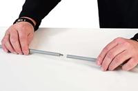 Deko Light 710087 Verlängerung für Deckenabhängung starr 230V-railsysteemcomponenten Plafondbevestiging 3-fasig Zwart - thumbnail