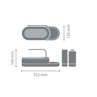 Brabantia sinkstyle organiser set 3-delig mineral infinite grey - thumbnail