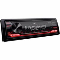 JVC KD-X272BT Digitale media-ontvanger met BT-handsfree-installatie (krachtige tuner, geluidsprocessor, USB, AUX, Spotify Control, 4 x 50 watt, toetsenverlichting rood) - thumbnail