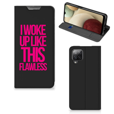 Samsung Galaxy A12 Hoesje met tekst Woke Up - Origineel Cadeau Zelf Maken Samsung Galaxy A12 Hoesje met tekst Woke Up - Origineel Cadeau Zelf Maken