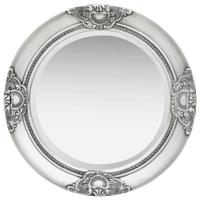 VidaXL Wandspiegel barok stijl 50 cm zilverkleurig - thumbnail