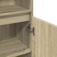 Badkamerkast 30x30x190 cm bewerkt hout sonoma eikenkleurig - thumbnail