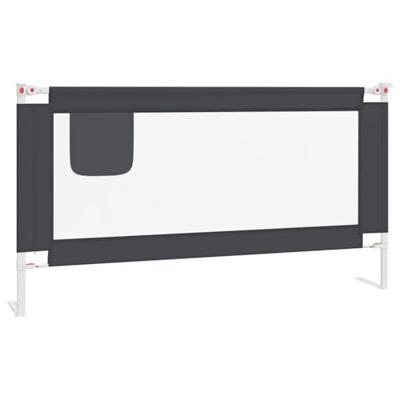 VidaXL Bedhekje peuter 160x25 cm stof donkergrijs VidaXL Bedhekje peuter 160x25 cm stof donkergrijs