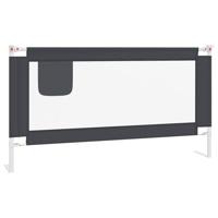 VidaXL Bedhekje peuter 160x25 cm stof donkergrijs - thumbnail