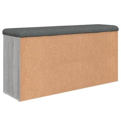 Schoenenbank 102x32x50 cm bewerkt hout grijs sonoma eikenkleur