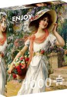 William Bouguereau - The Virgin with Angels Puzzel 1000 Stukjes - thumbnail