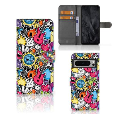 Google Pixel 8 Pro | Wallet Case | met Pasjes | Punk Rock
