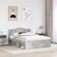 Bedframe Concerte Grijs 150 x 200 cm Massief grenenhout - thumbnail